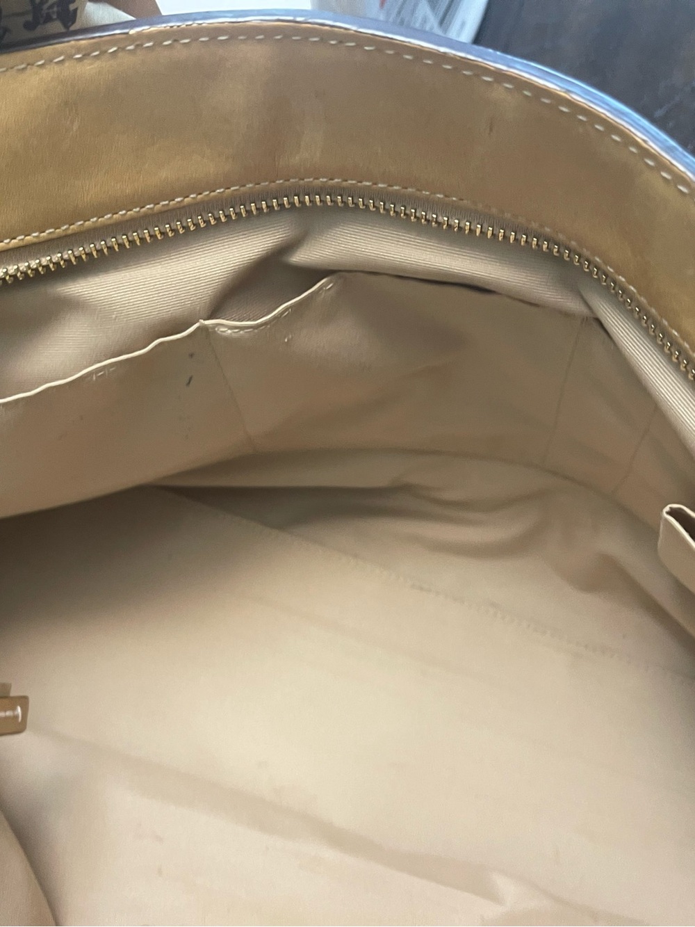 Coach camel colored leather carryall handbag - Picture 12 of 14